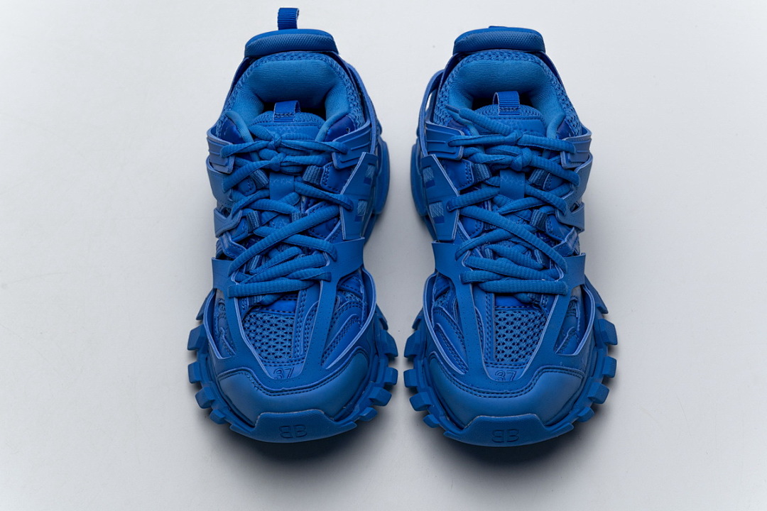 【DA0LJ】宝蓝无灯 巴黎3代时尚复古低帮跑鞋 542436 W1GB7 2016 Balenciaga Tess S.Blue