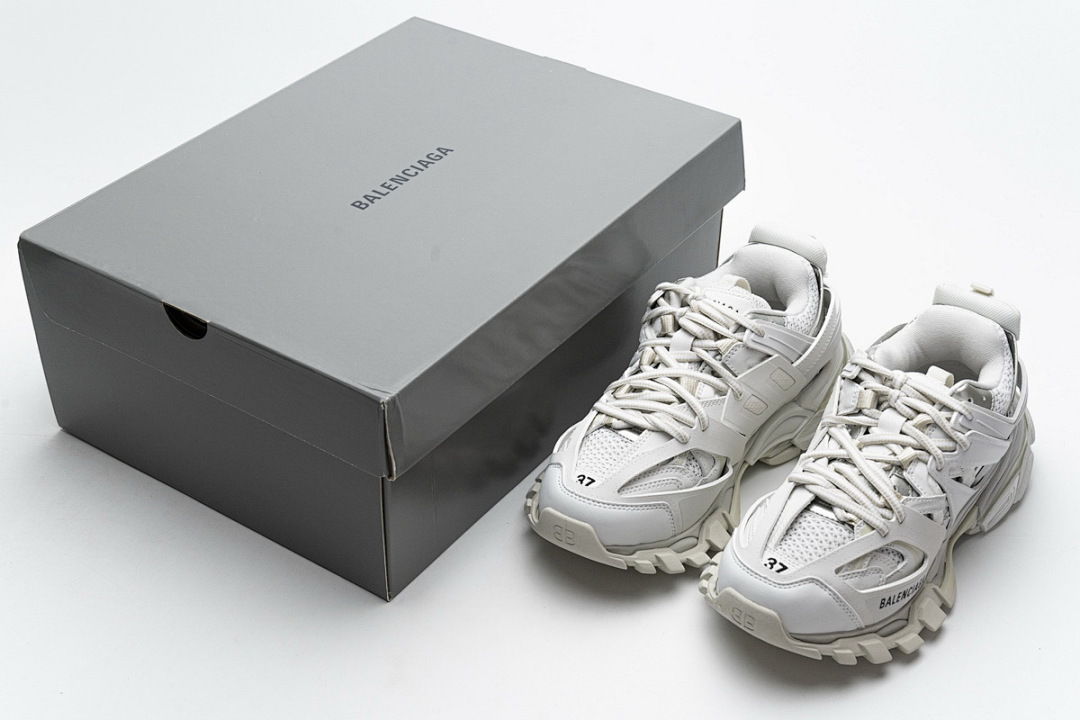 【DA0LJ】全白无灯 巴黎3代时尚复古低帮跑鞋 542436 W1GB7 6509 Balenciaga Tess S.White
