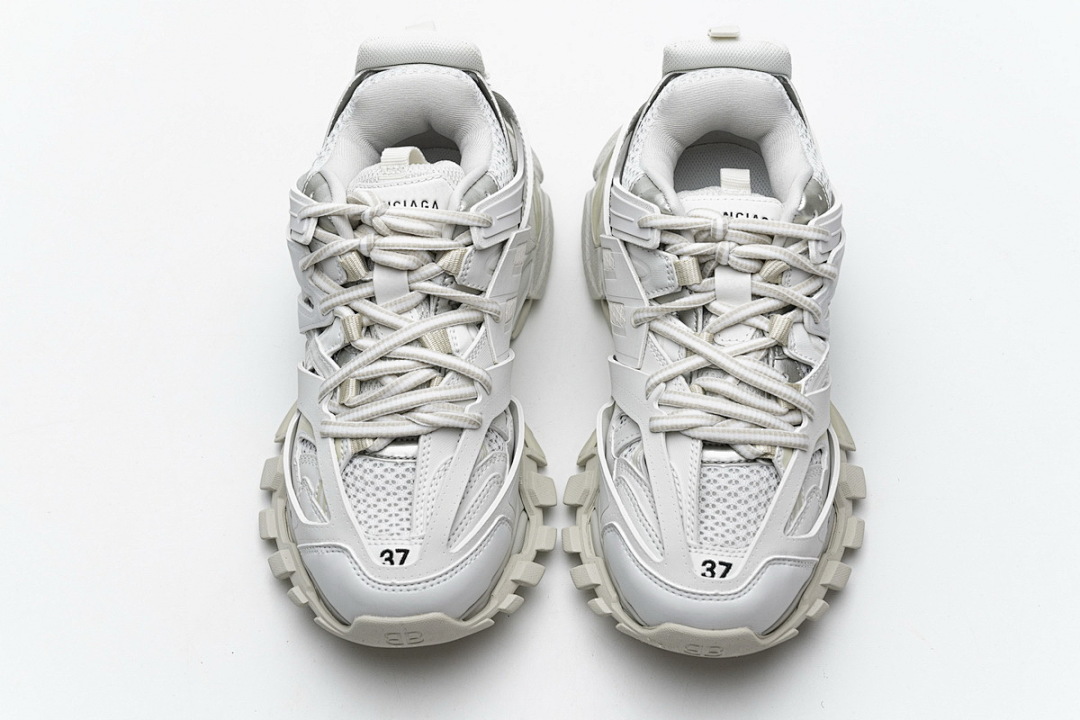 【DA0LJ】全白无灯 巴黎3代时尚复古低帮跑鞋 542436 W1GB7 6509 Balenciaga Tess S.White