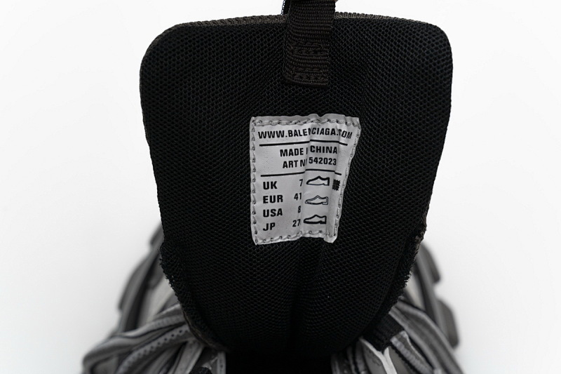 【DA0LJ】中灰无灯 巴黎3代时尚复古低帮跑鞋 542435 W1GB7 2018 Balenciaga Tess S.White Grey Orange