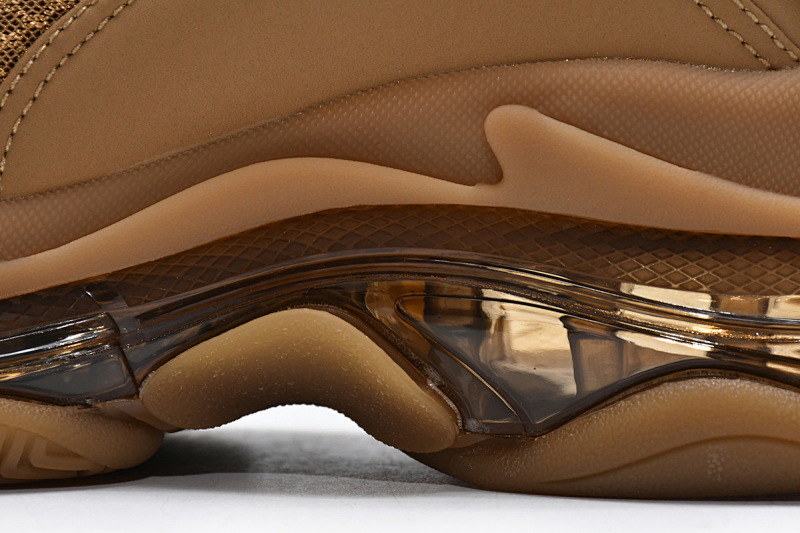【DA0LJ】棕色气垫 巴黎世家水晶透明底气垫鞋 541624 W2GA1 2706 Balenciaga Triple S Brown