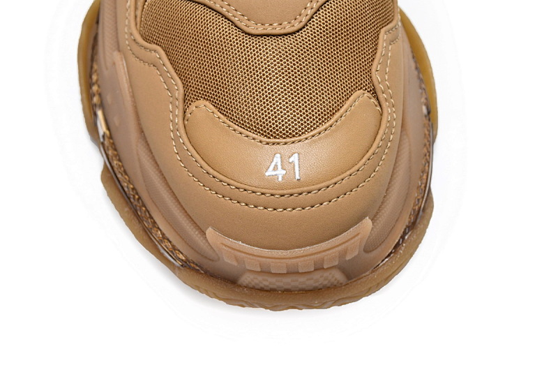 【DA0LJ】棕色气垫 巴黎世家水晶透明底气垫鞋 541624 W2GA1 2706 Balenciaga Triple S Brown