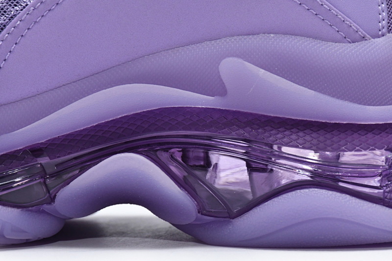 【DA0LJ】紫色气垫 巴黎世家水晶透明底气垫鞋 544351 W2GA1 5890 Balenciaga Triple S Purple