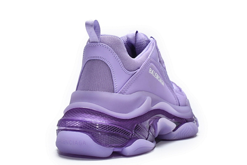 【DA0LJ】紫色气垫 巴黎世家水晶透明底气垫鞋 544351 W2GA1 5890 Balenciaga Triple S Purple