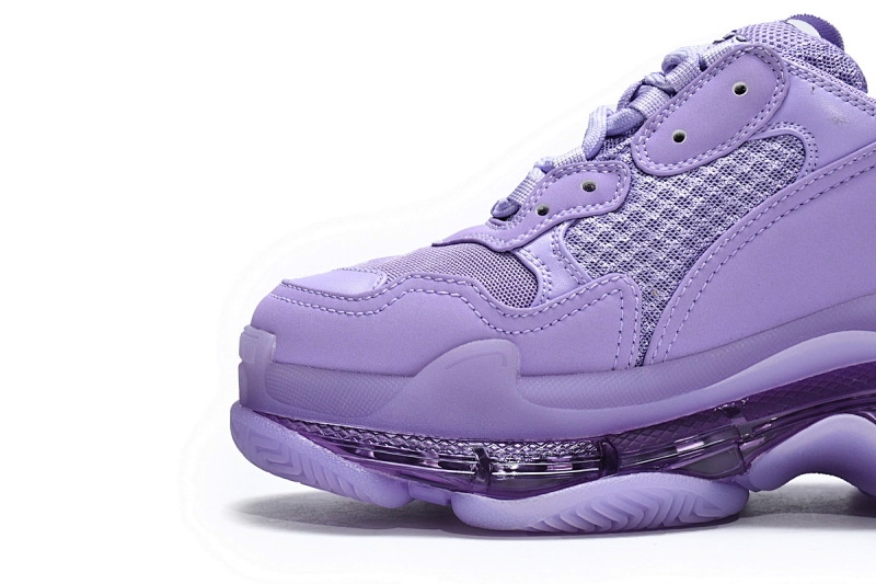 【DA0LJ】紫色气垫 巴黎世家水晶透明底气垫鞋 544351 W2GA1 5890 Balenciaga Triple S Purple