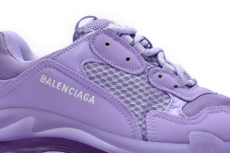 【DA0LJ】紫色气垫 巴黎世家水晶透明底气垫鞋 544351 W2GA1 5890 Balenciaga Triple S Purple