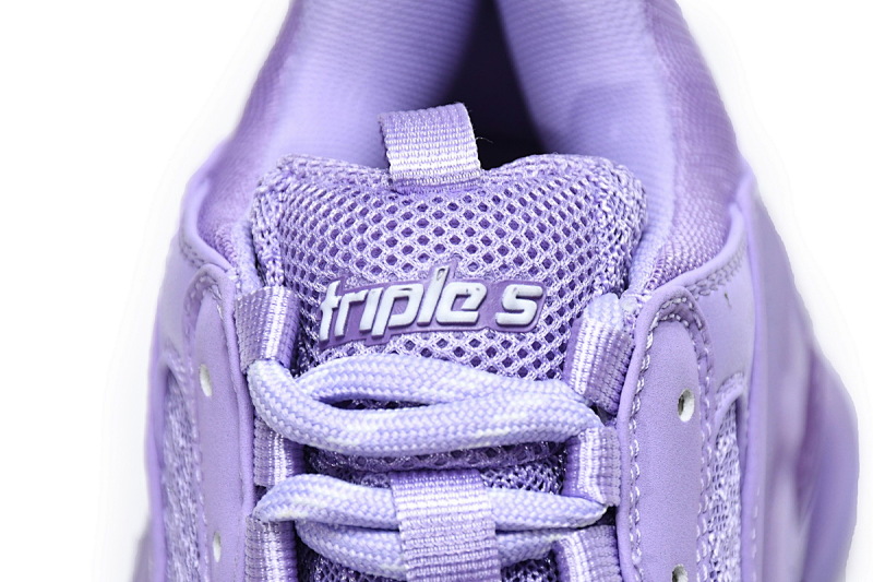 【DA0LJ】紫色气垫 巴黎世家水晶透明底气垫鞋 544351 W2GA1 5890 Balenciaga Triple S Purple