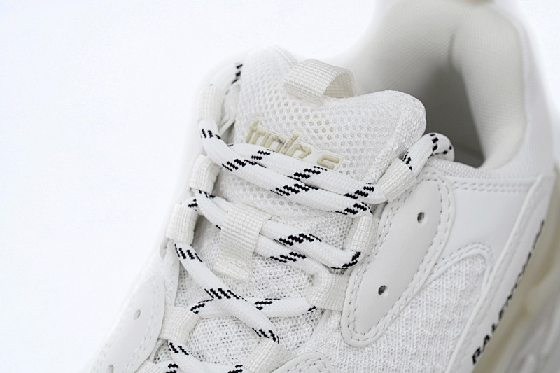 【DA0LJ】折边白-37 巴黎世家水晶透明底气垫鞋 541624 W1GN5 6312 Balenciaga Triple S White