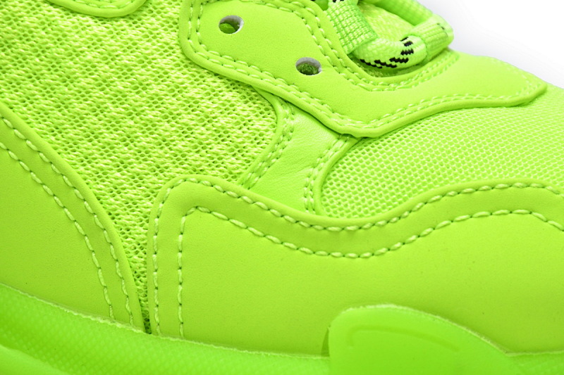 【DA0LJ】荧光黄气垫 巴黎世家水晶透明底气垫鞋 544351 WZFF1 7320 Balenciaga Triple S Fluorescein