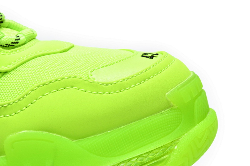 【DA0LJ】荧光黄气垫 巴黎世家水晶透明底气垫鞋 544351 WZFF1 7320 Balenciaga Triple S Fluorescein