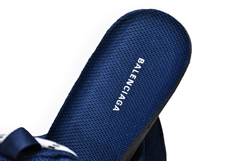 【DA0LJ】深蓝气垫 巴黎世家水晶透明底气垫鞋 541624 W091 4107 Balenciaga Triple S Dark Blue