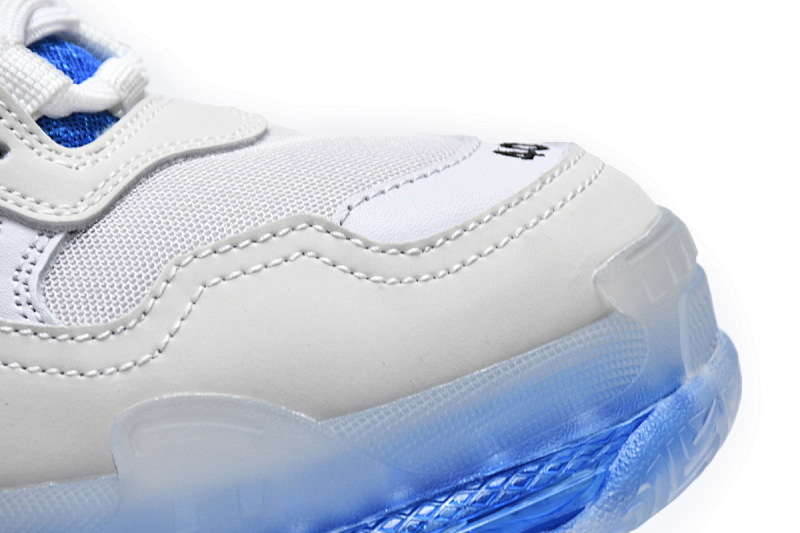 【DA0LJ】灰宝蓝气垫 巴黎世家水晶透明底气垫鞋 541624 W090N 9169 Balenciaga Triple S Grey Blue