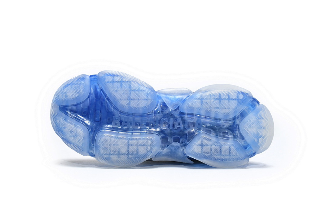 【DA0LJ】灰宝蓝气垫 巴黎世家水晶透明底气垫鞋 541624 W090N 9169 Balenciaga Triple S Grey Blue