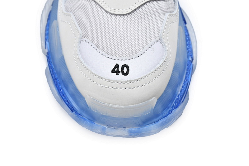 【DA0LJ】灰宝蓝气垫 巴黎世家水晶透明底气垫鞋 541624 W090N 9169 Balenciaga Triple S Grey Blue