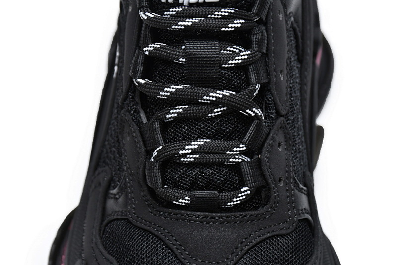 【DA0LJ】黑酒红气垫 巴黎世家水晶透明底气垫鞋 544351 W0901 9011 Balenciaga Triple S Black Claret Red