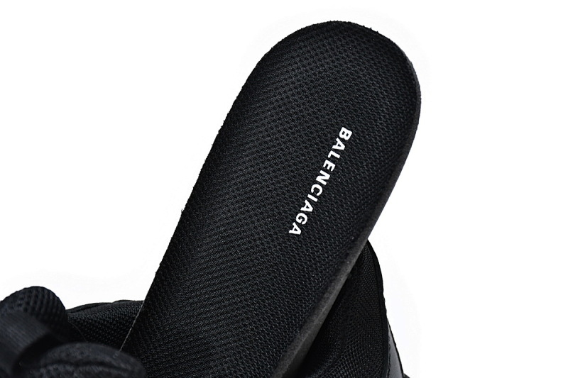 【DA0LJ】全黑气垫 巴黎世家水晶透明底气垫鞋 541624 W09O1 1000 Balenciaga Triple S Black