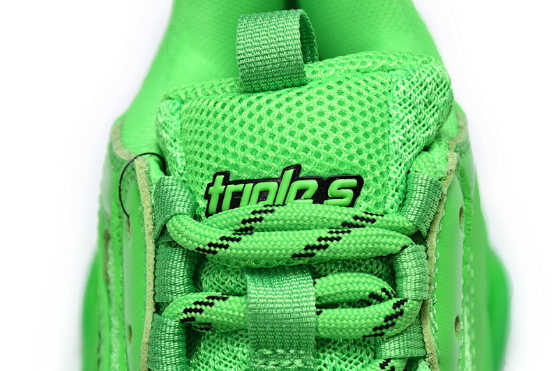 【DA0LJ】苹果绿气垫 巴黎世家水晶透明底气垫鞋 541624 W09OL 3801 Balenciaga Triple S Fluorescent Green