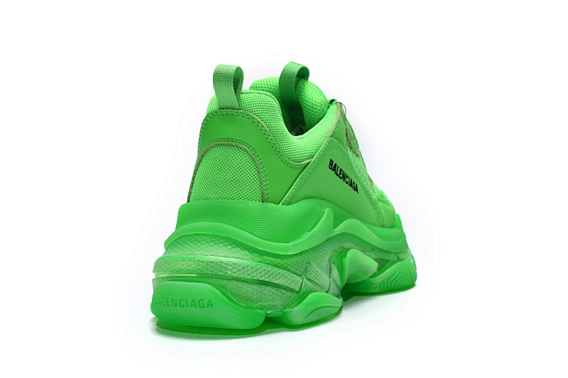 【DA0LJ】苹果绿气垫 巴黎世家水晶透明底气垫鞋 541624 W09OL 3801 Balenciaga Triple S Fluorescent Green