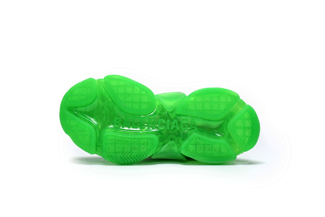 【DA0LJ】苹果绿气垫 巴黎世家水晶透明底气垫鞋 541624 W09OL 3801 Balenciaga Triple S Fluorescent Green