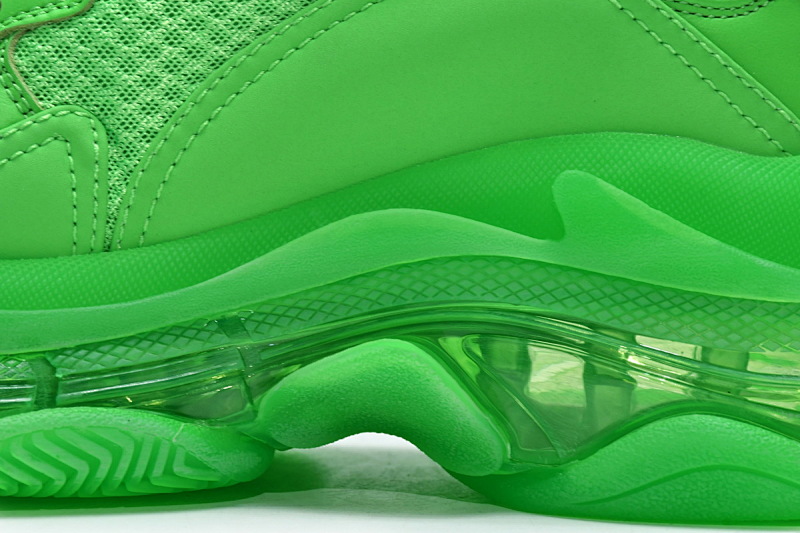 【DA0LJ】苹果绿气垫 巴黎世家水晶透明底气垫鞋 541624 W09OL 3801 Balenciaga Triple S Fluorescent Green