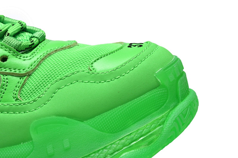 【DA0LJ】苹果绿气垫 巴黎世家水晶透明底气垫鞋 541624 W09OL 3801 Balenciaga Triple S Fluorescent Green