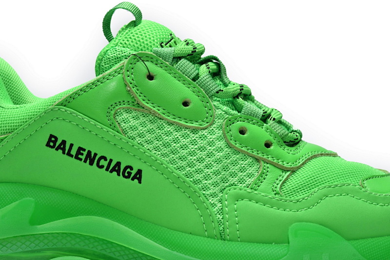 【DA0LJ】苹果绿气垫 巴黎世家水晶透明底气垫鞋 541624 W09OL 3801 Balenciaga Triple S Fluorescent Green