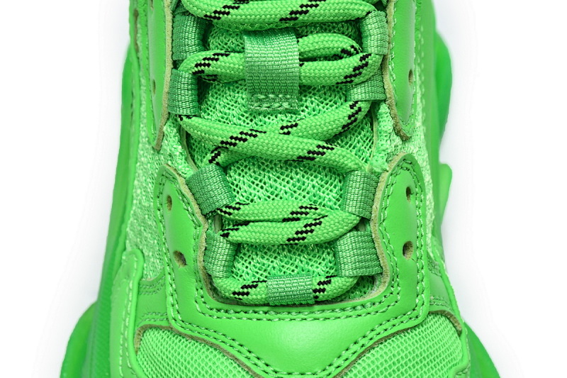 【DA0LJ】苹果绿气垫 巴黎世家水晶透明底气垫鞋 541624 W09OL 3801 Balenciaga Triple S Fluorescent Green