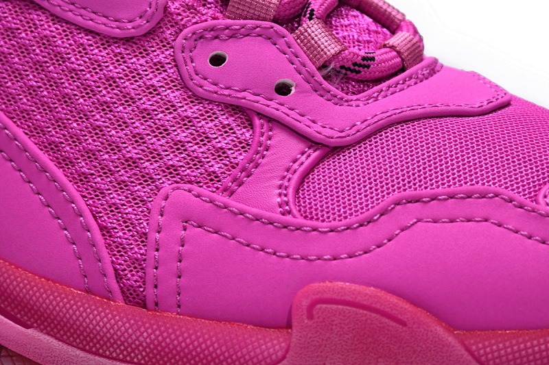【DA0LJ】玫红气垫 巴黎世家水晶透明底气垫鞋 541624 W2FG1 5059 Balenciaga Triple S Plum Red