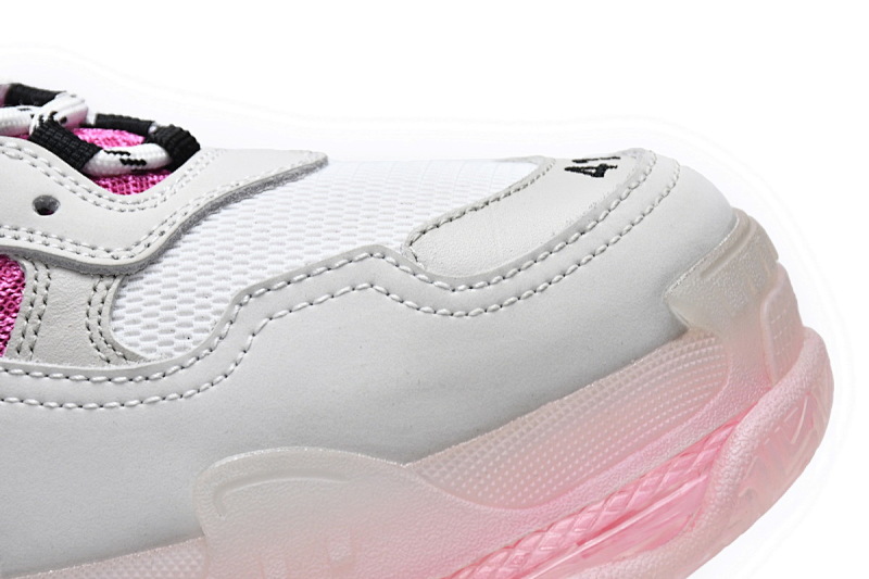 【DA0LJ】白紫红-11 巴黎世家水晶透明底气垫鞋 544351 W09OH 7081 Balenciaga Triple S Purple Red