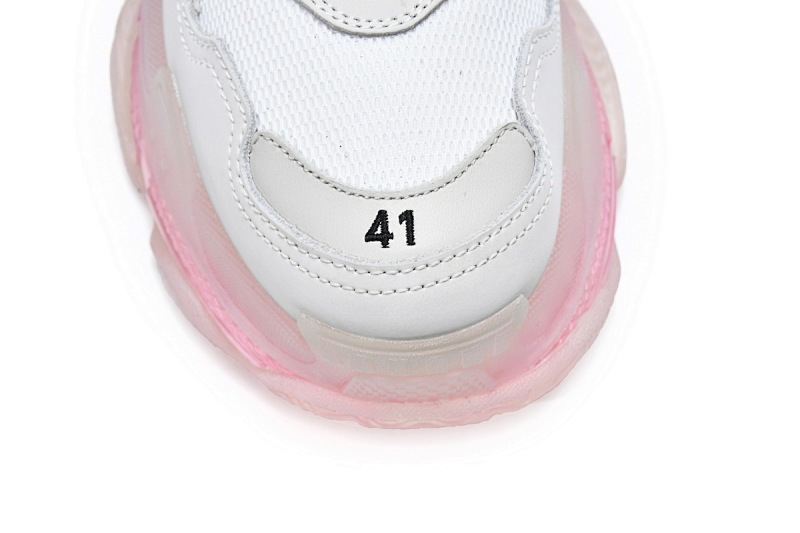 【DA0LJ】白紫红-11 巴黎世家水晶透明底气垫鞋 544351 W09OH 7081 Balenciaga Triple S Purple Red