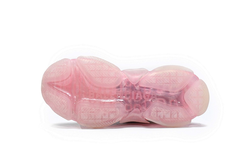【DA0LJ】白紫红-11 巴黎世家水晶透明底气垫鞋 544351 W09OH 7081 Balenciaga Triple S Purple Red