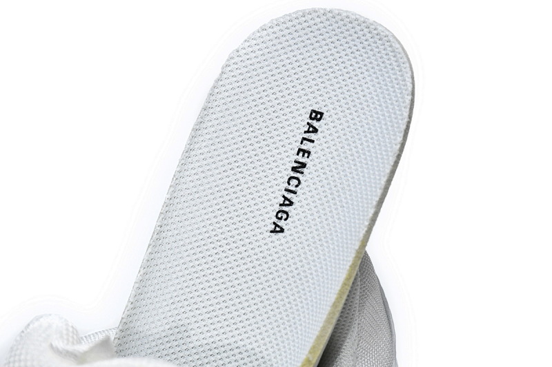【DA0LJ】白荧光气垫 巴黎世家水晶透明底气垫鞋 544351 W0901 9010 Balenciaga Triple S White Green