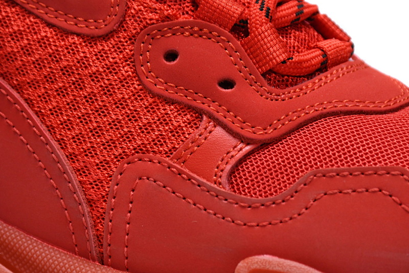 【DA0LJ】大红气垫 巴黎世家水晶透明底气垫鞋 541624 W09O1 6500 Balenciaga Triple S Dark Red