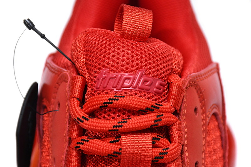 【DA0LJ】大红气垫 巴黎世家水晶透明底气垫鞋 541624 W09O1 6500 Balenciaga Triple S Dark Red