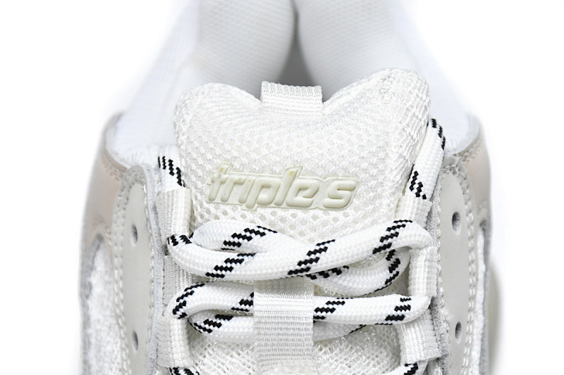 【DA0LJ】全白气垫 巴黎世家水晶透明底气垫鞋 544351 W09E1 9000 Balenciaga Triple S White