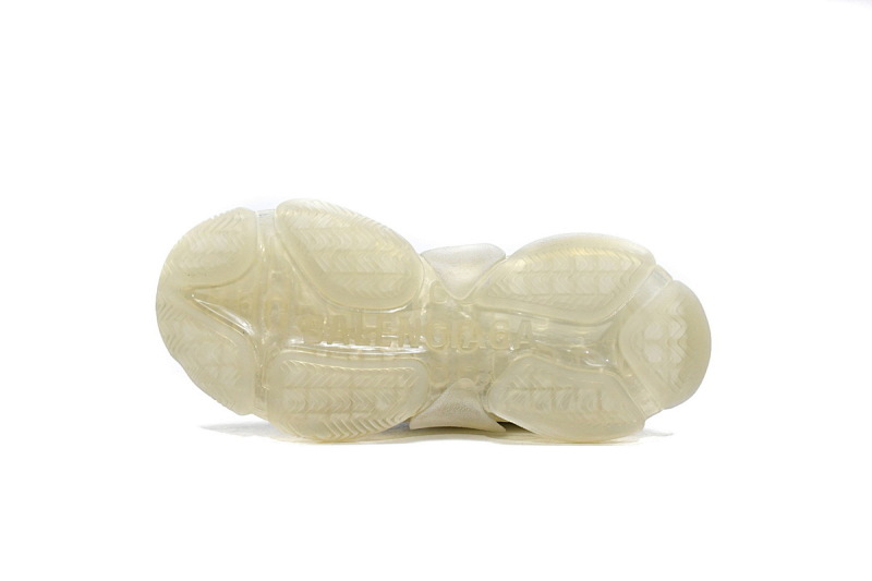 【DA0LJ】全白气垫 巴黎世家水晶透明底气垫鞋 544351 W09E1 9000 Balenciaga Triple S White