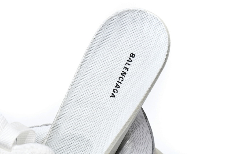 【DA0LJ】全白气垫 巴黎世家水晶透明底气垫鞋 544351 W09E1 9000 Balenciaga Triple S White