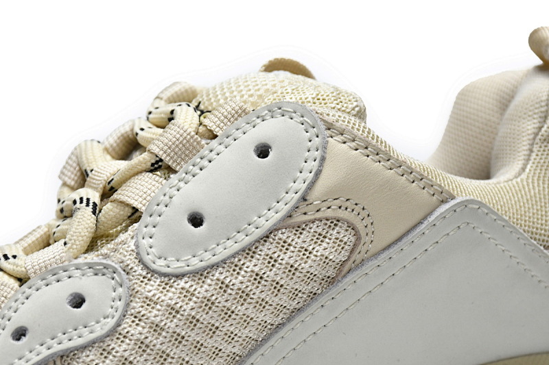 【DA0LJ】米黄气垫 巴黎世家水晶透明底气垫鞋 544351 W09OH 7083 Balenciaga Triple S Champagne