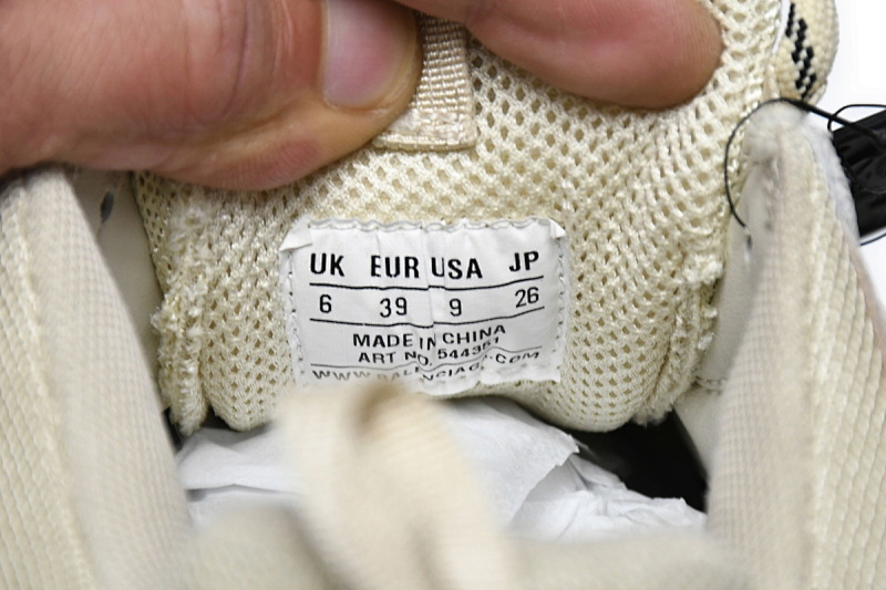 【DA0LJ】米黄气垫 巴黎世家水晶透明底气垫鞋 544351 W09OH 7083 Balenciaga Triple S Champagne