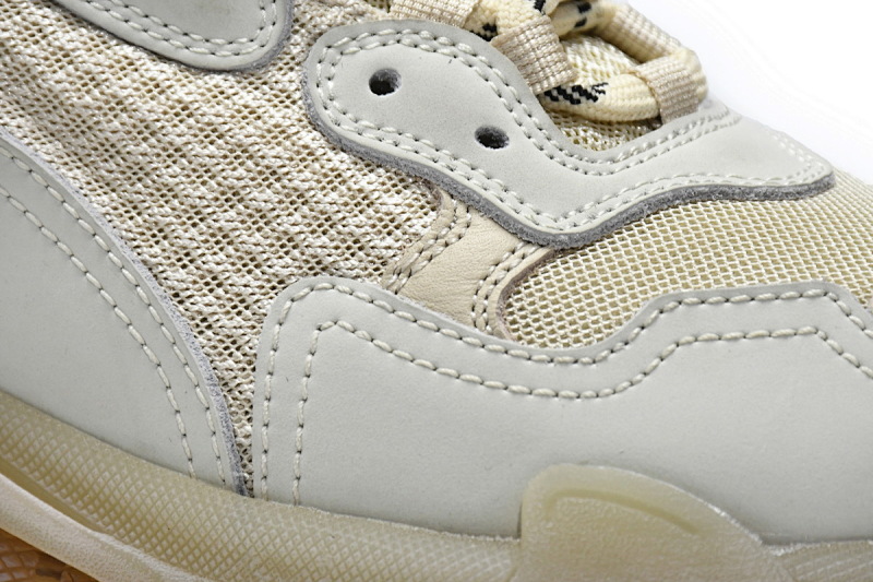 【DA0LJ】米黄气垫 巴黎世家水晶透明底气垫鞋 544351 W09OH 7083 Balenciaga Triple S Champagne