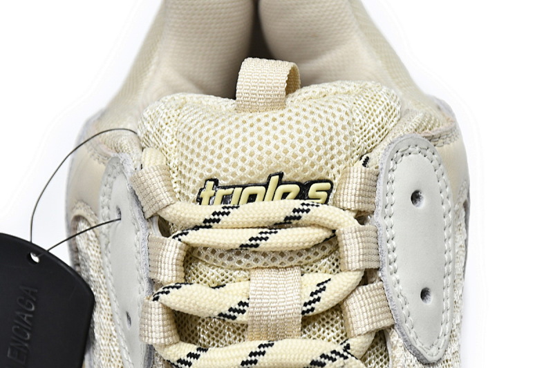 【DA0LJ】米黄气垫 巴黎世家水晶透明底气垫鞋 544351 W09OH 7083 Balenciaga Triple S Champagne
