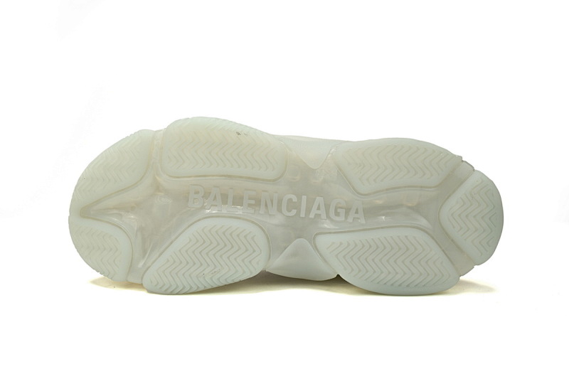 【DA0LJ】青石灰气垫 巴黎世家水晶透明底气垫鞋 541624 W2FB2 9001 Balenciaga Triple S Grey