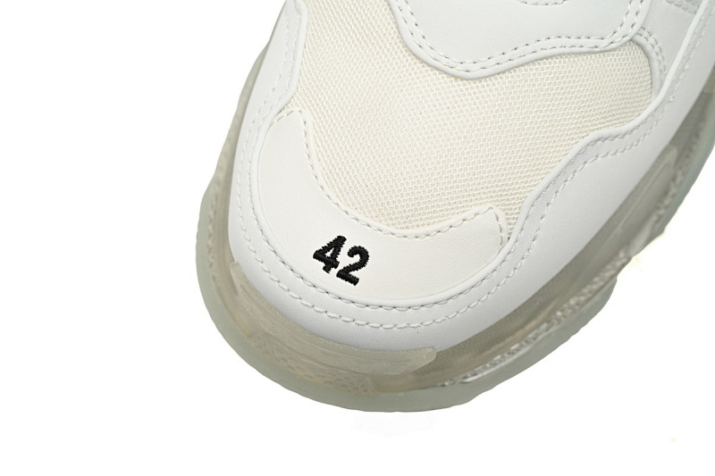 【DA0LJ】青石灰气垫 巴黎世家水晶透明底气垫鞋 541624 W2FB2 9001 Balenciaga Triple S Grey
