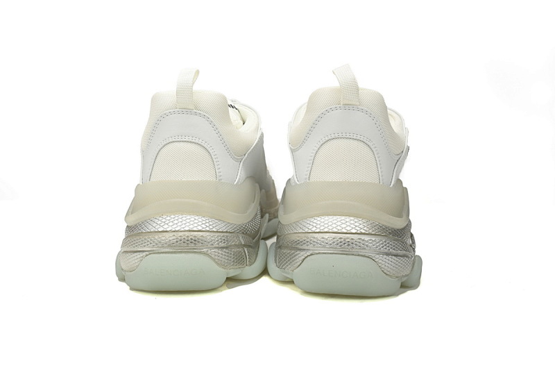 【DA0LJ】青石灰气垫 巴黎世家水晶透明底气垫鞋 541624 W2FB2 9001 Balenciaga Triple S Grey