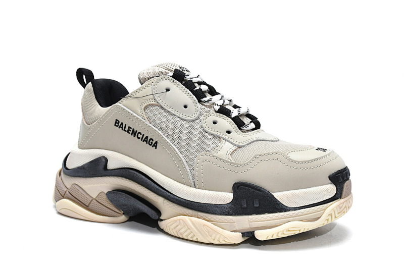 【CA0LJ】香草色 巴黎世家8层组合TPU复古鞋 536737 W09O6 9787 Balenciaga Triple S Vanilla Color