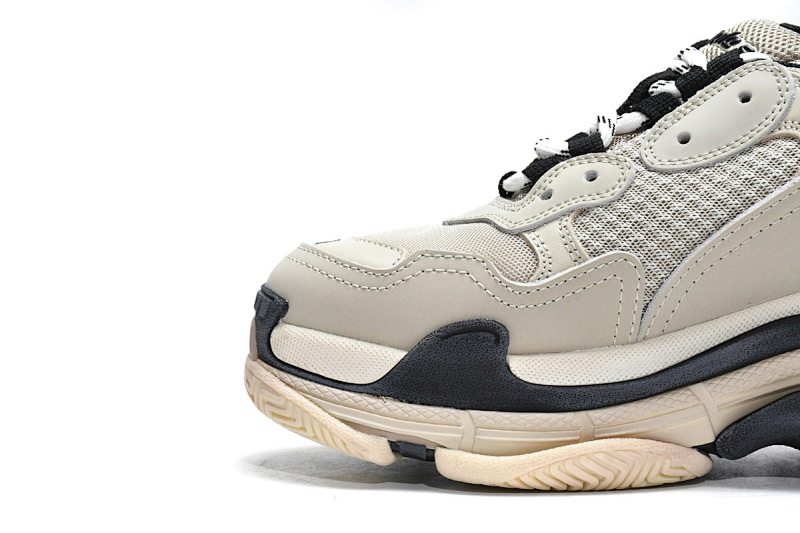 【CA0LJ】香草色 巴黎世家8层组合TPU复古鞋 536737 W09O6 9787 Balenciaga Triple S Vanilla Color
