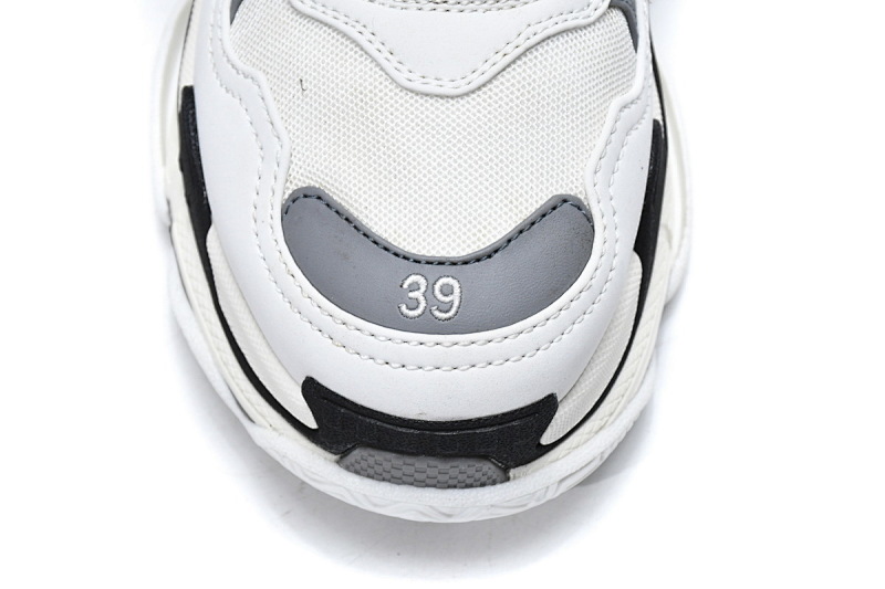 【CA0LJ】大白灰 巴黎世家8层组合TPU复古鞋 536737 W09O1 9089 Balenciaga Triple S White Grey