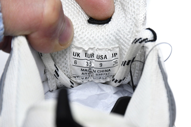【CA0LJ】大白灰 巴黎世家8层组合TPU复古鞋 536737 W09O1 9089 Balenciaga Triple S White Grey