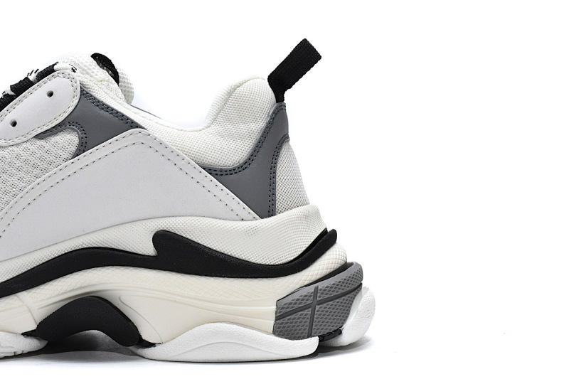 【CA0LJ】大白灰 巴黎世家8层组合TPU复古鞋 536737 W09O1 9089 Balenciaga Triple S White Grey