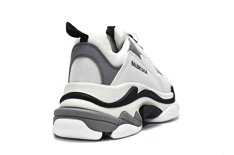 【CA0LJ】大白灰 巴黎世家8层组合TPU复古鞋 536737 W09O1 9089 Balenciaga Triple S White Grey
